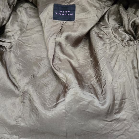 PINK TARTAN Green Velvet Fitted Jacket. Size XS - Picture 13 of 15